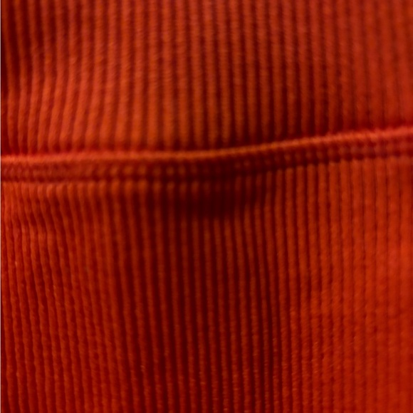 NWT Fabletics High-waisted Seamless Rib Ultra Crop pant in Harvest, size large - Picture 4 of 11